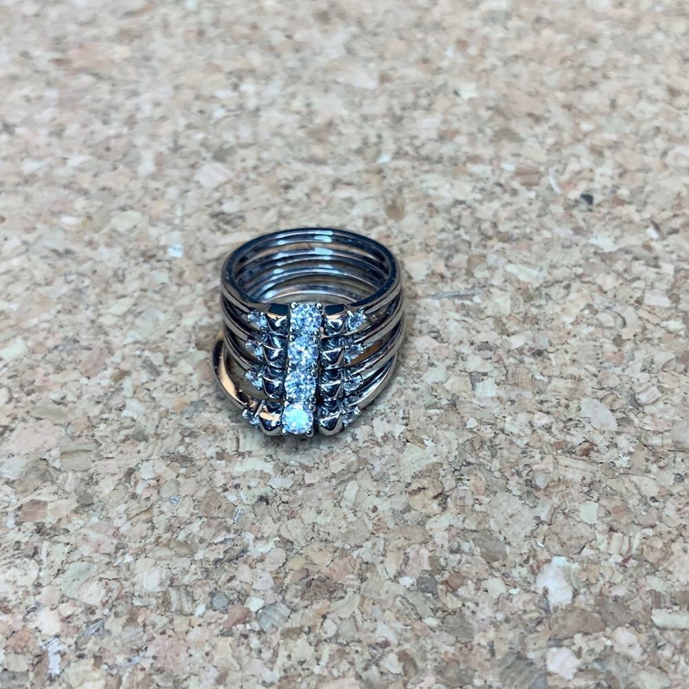 Banana Republic Silver Stacked Ring